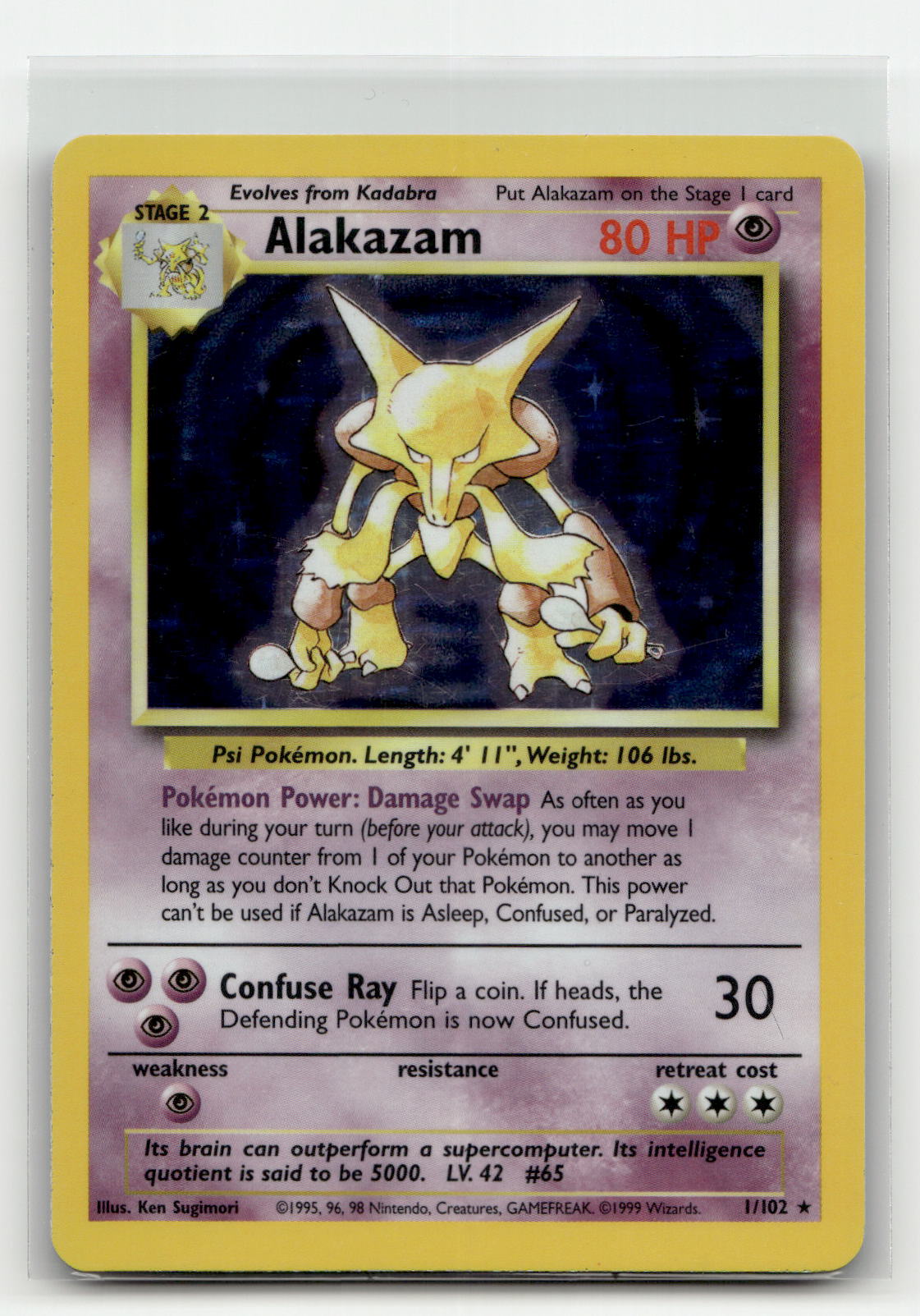 Alakazam Base Set (Holo Rare) 1/102