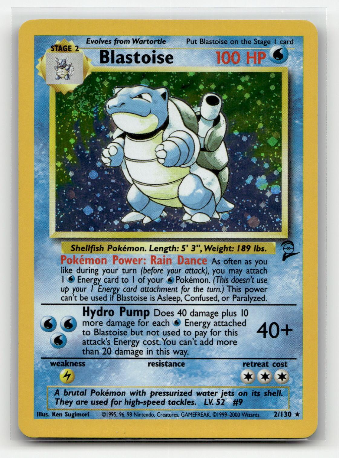Blastoise Base Set 2 Holo Rare 2/130