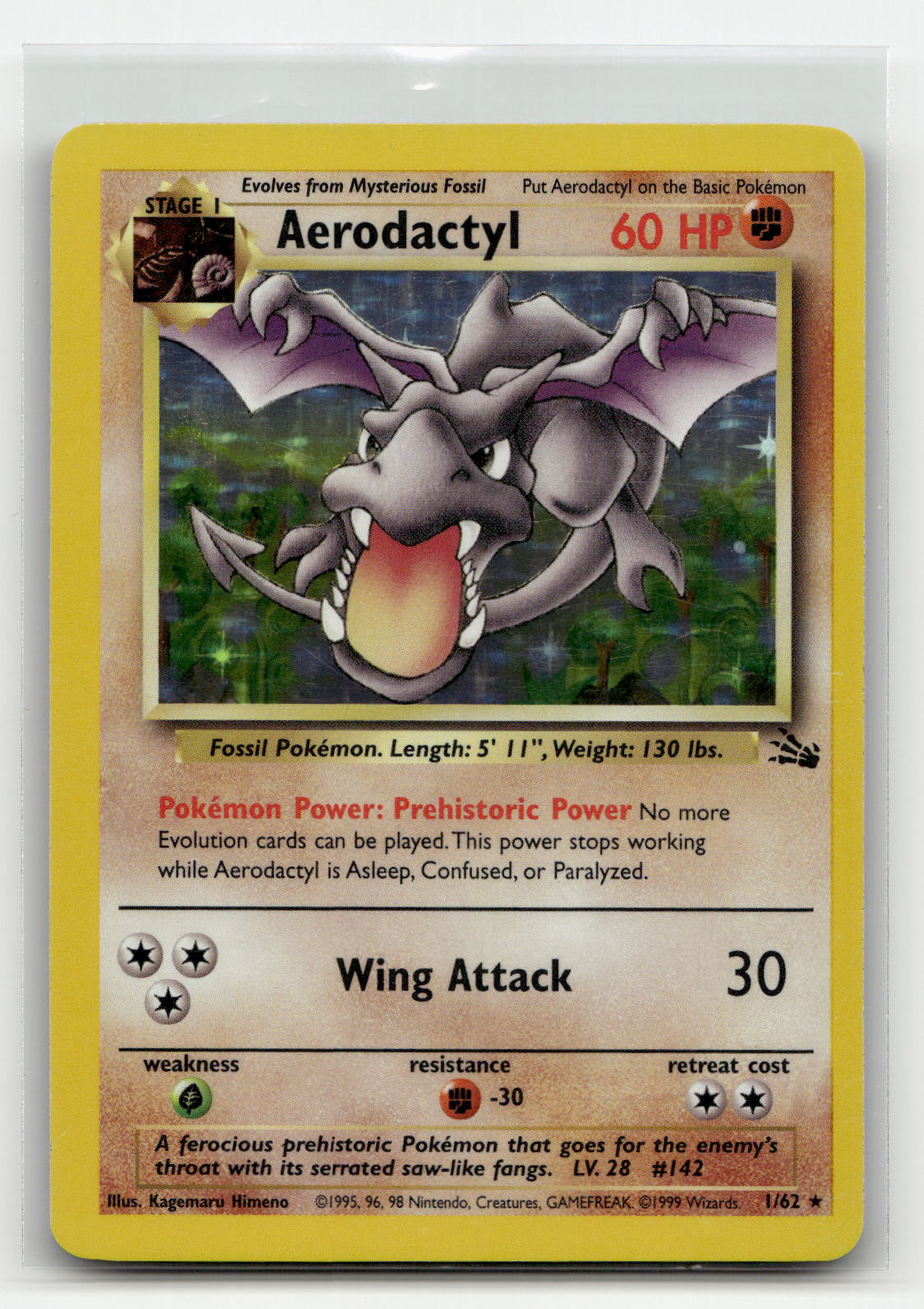 Aerodactyl  Fossil Set (Holo Rare) – 1/62