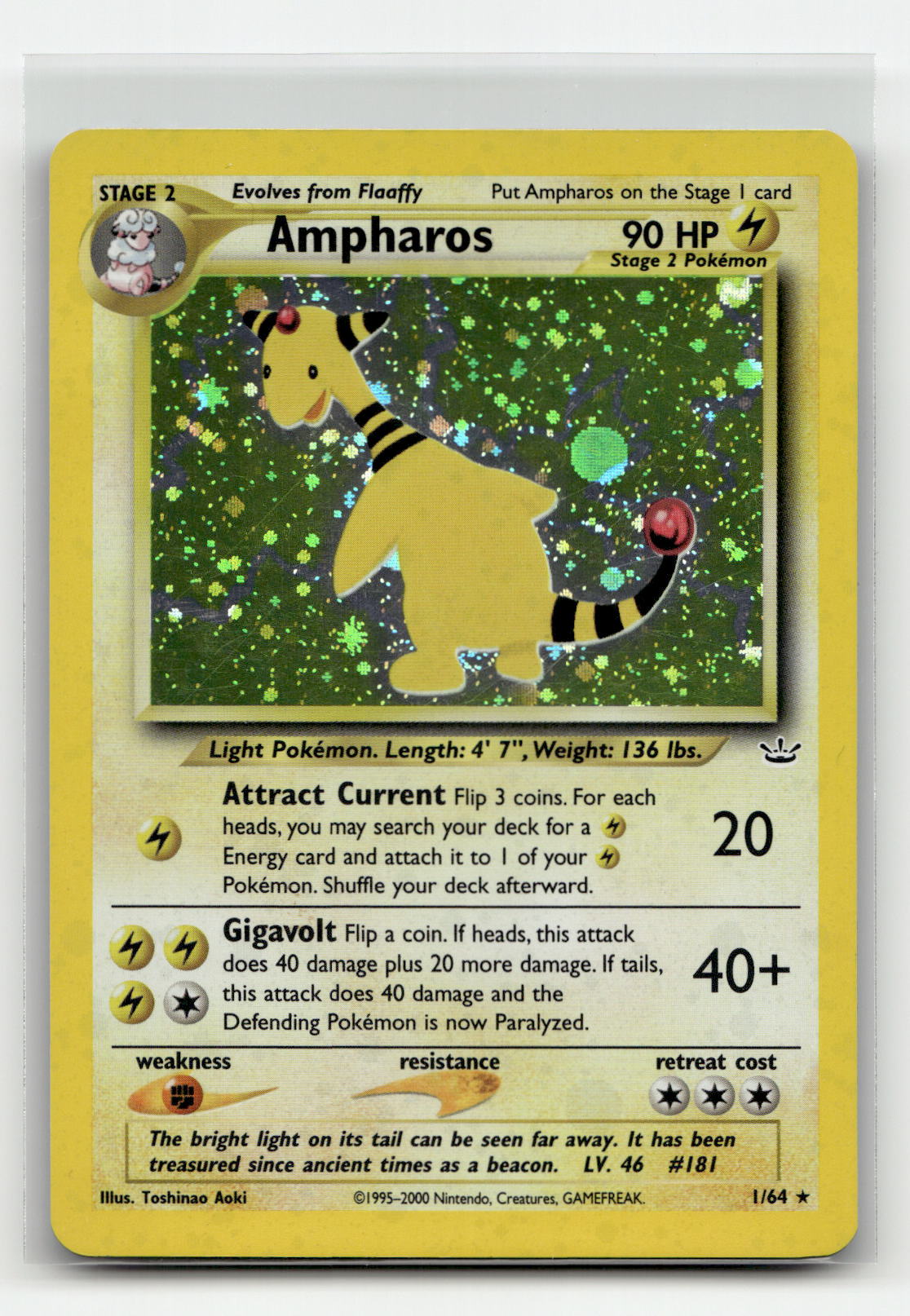 Ampharos Neo Genesis (Holo Rare) – 1/111